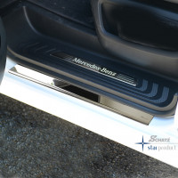 Schätz ® Edelstahl Einstiegsleisten Hochglanz "Premium" für Mercedes V-Klasse und Vito W447 ab 10/2014