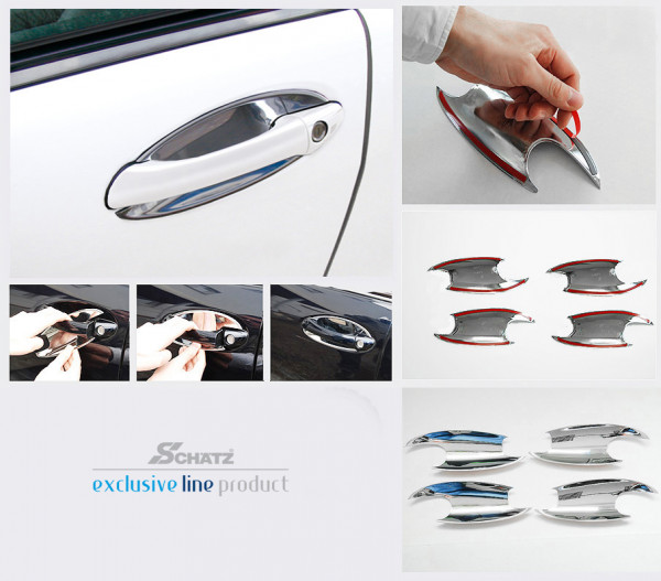 Schätz ® Chrom Türgriffschalen für Meredes Benz GLE W166 SUV ab 05/2015