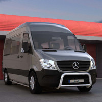 EU-Personenschutzbügel 60mm Querrohr 42mm für Mercedes Sprinter W910 mit Frontantrieb oder Allrad ab 2018