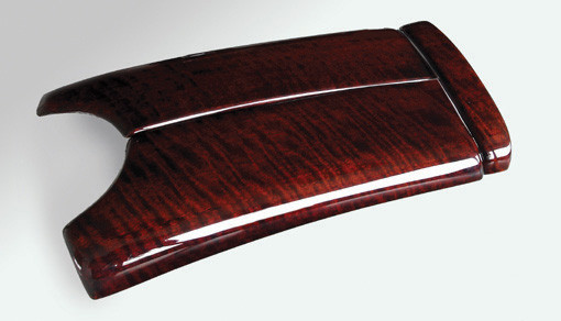 Schätz ® Edelholz Mittelarmlehnenabd. mit ser. Tel. Calyptus Linea für W211