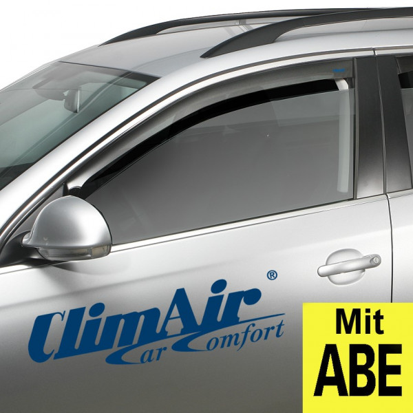 ClimAir Windabweiser grau vorne für Mercedes S-Klasse 4Türer Typ W126 1979-1991