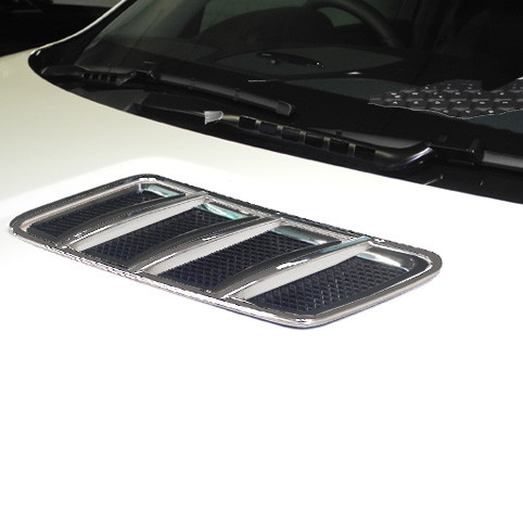 Schätz ® Chrom Finnen mit Rahmen Motorhaube für Mercedes GL X166, GLS X166, GLE W166, ML W166