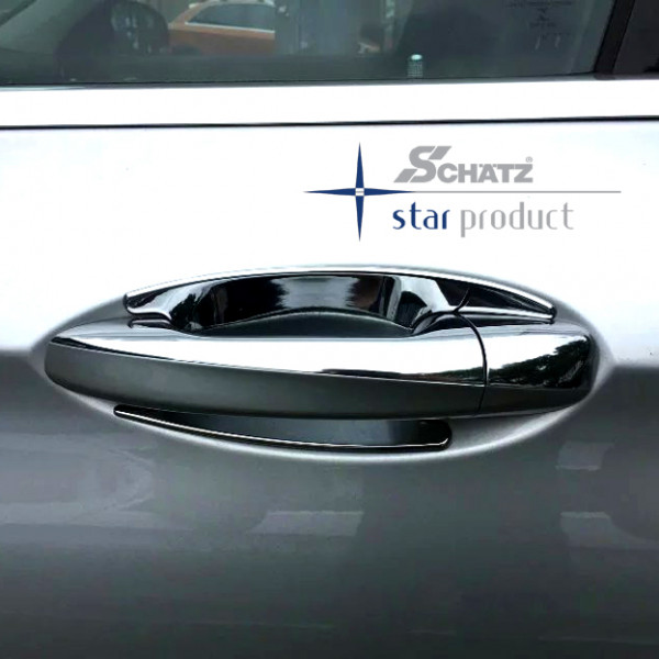 Schätz ® Chrom Türgriffschalen für Mercedes E-Kl. W213 Lim., S213 T-Modell, A238 Cabrio, C238 Coupé