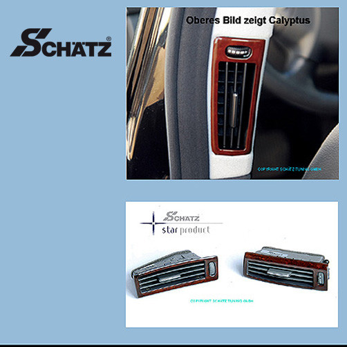 Schätz ® Edelholz Lüftungsdüsen B-Säule für W221 Calyptus Innenausstattung: basaltgrau