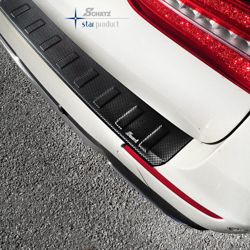 Schätz ® Premium Ladekantenschutz Carbon-Design für Mercedes Benz E-Klasse T -Modell S213 ab Bj, 2016 | Schätz Shop