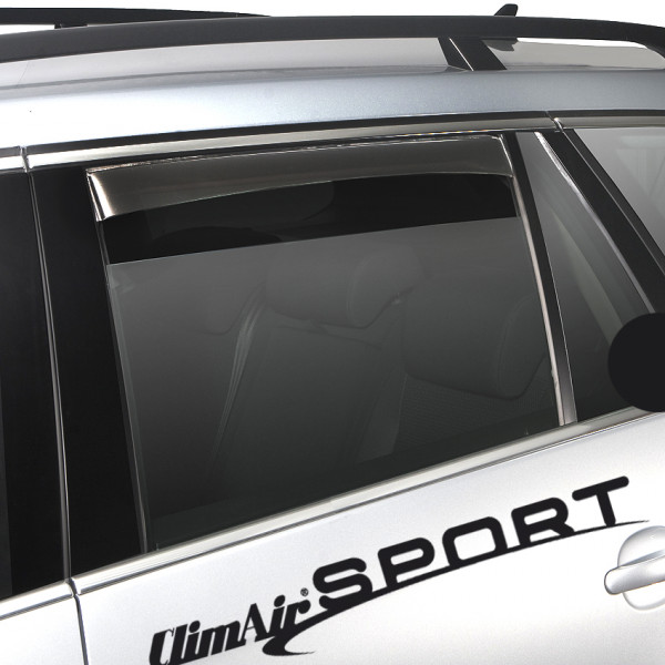 Climair Windabweiser schwarz hinten für Mercedes E-Klasse W212 4 Türer Limousine ab 2009